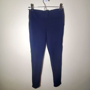 ZARA | TRAFALUC COLLECTION | Navy Blue High Waist Side Zipper Ponte Pant M